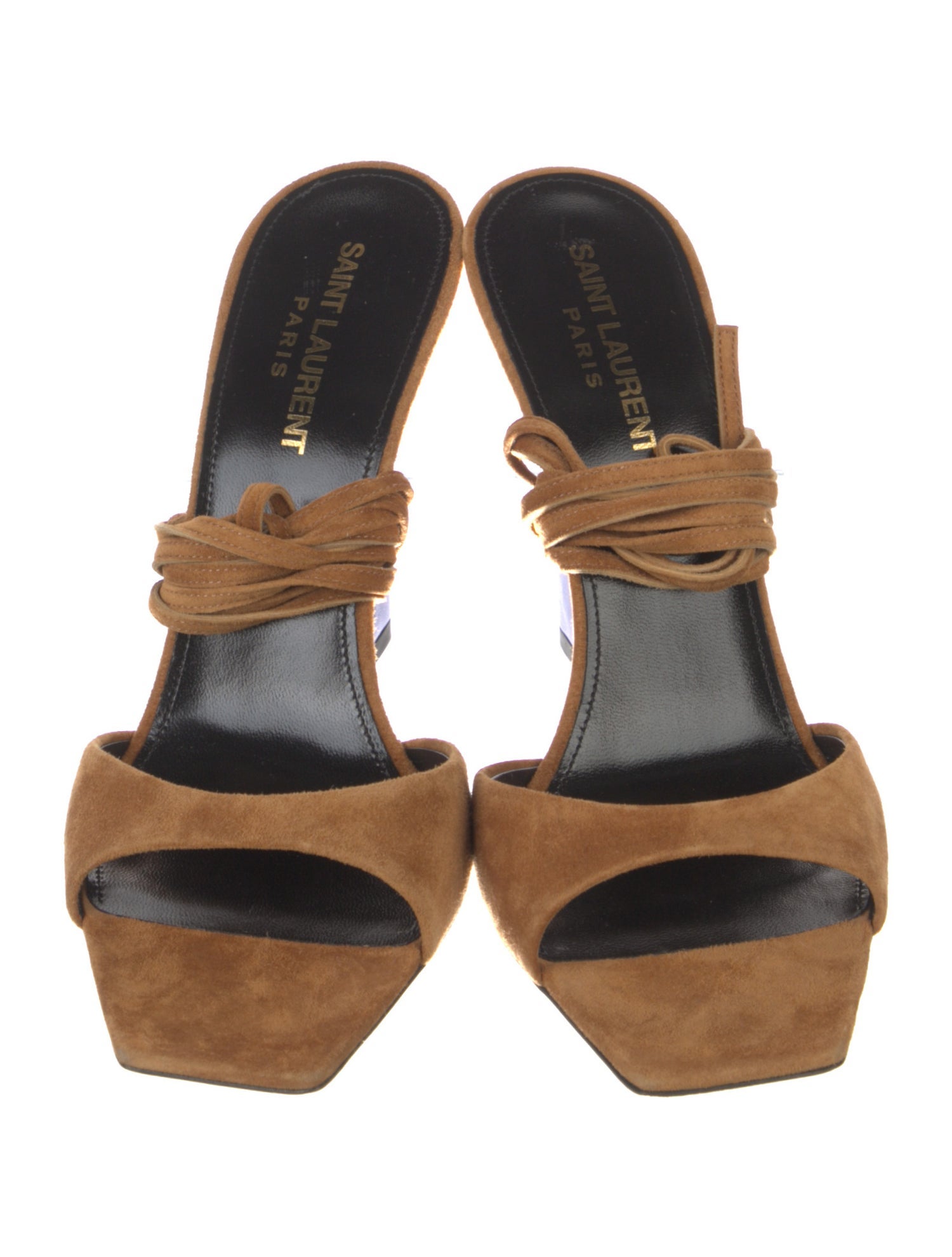 Saint Laurent Suede Slingback Sandals
