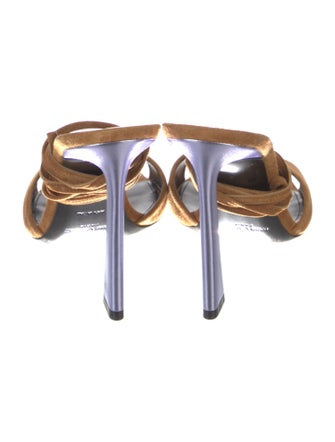 Saint Laurent Suede Slingback Sandals