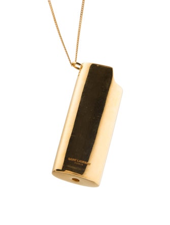 Saint Laurent Lighter Holder Pendant Necklace