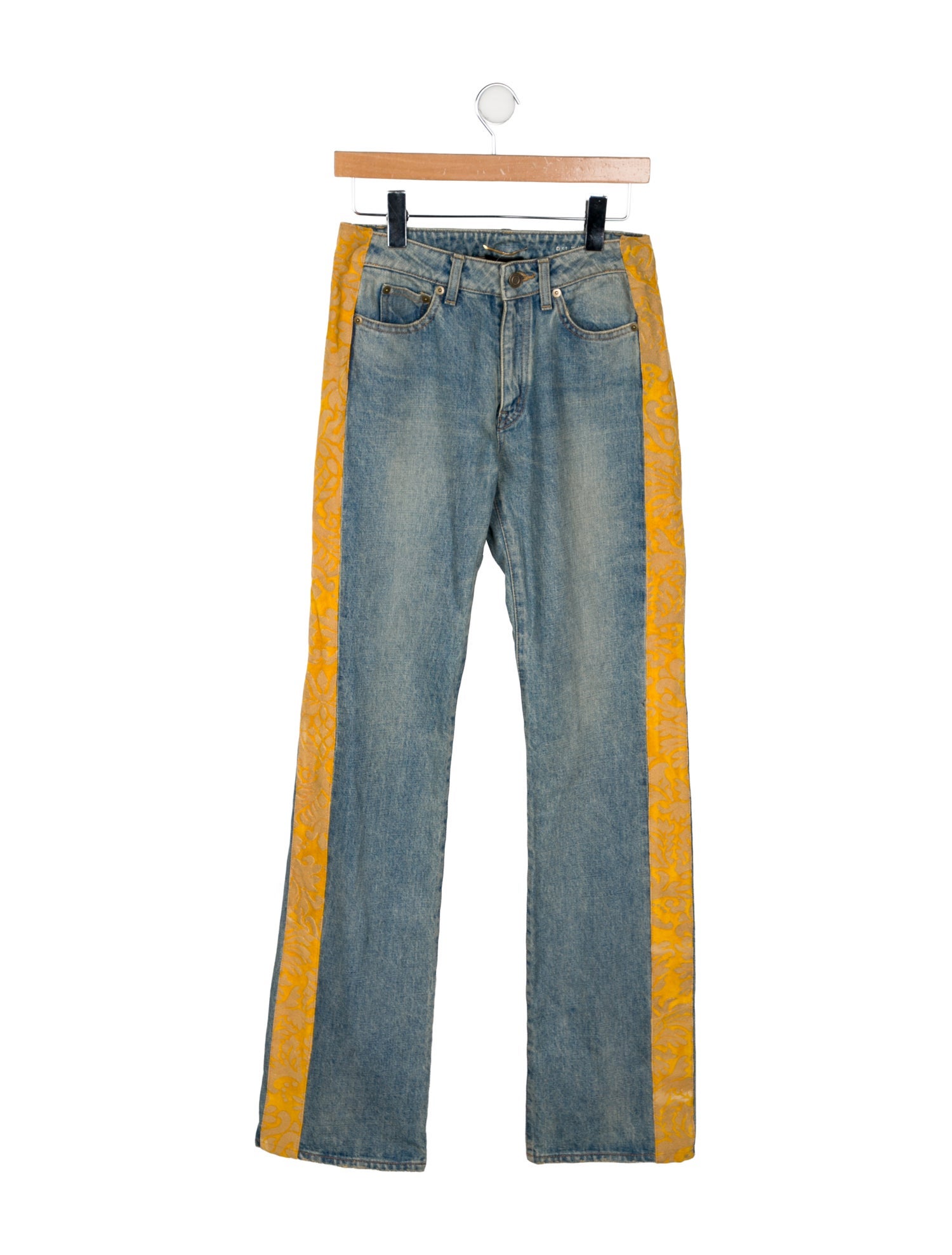 Saint Laurent High-Rise Wide Leg Jeans