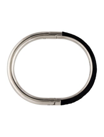 Saint Laurent Duet Oval Hinged Bangle