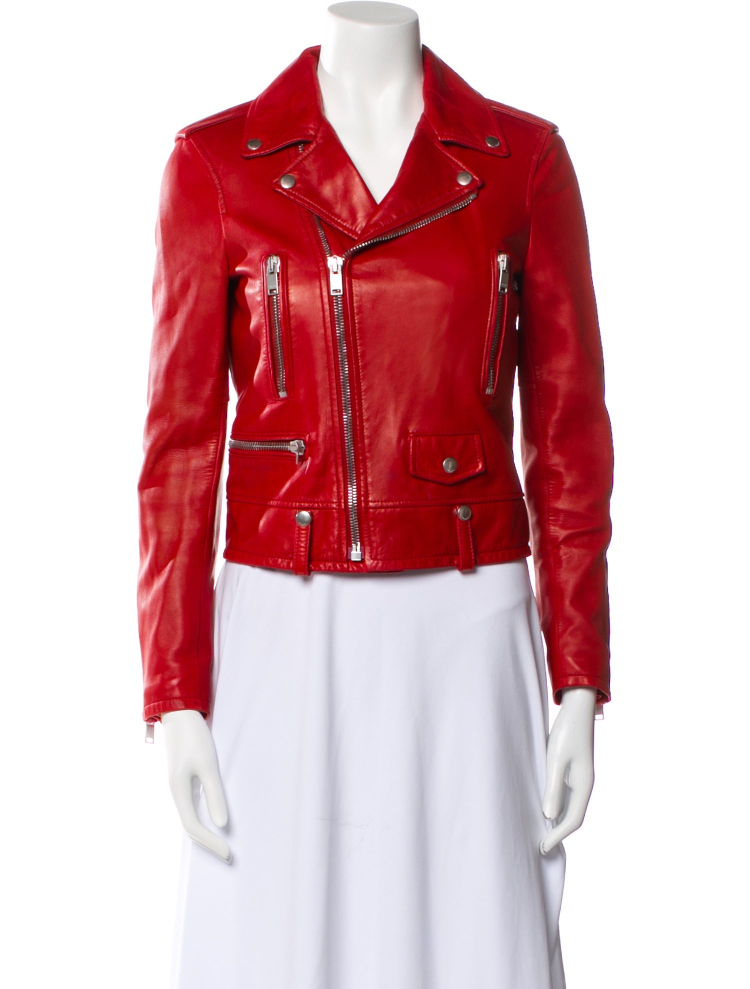 Saint Laurent Leather Biker Jacket