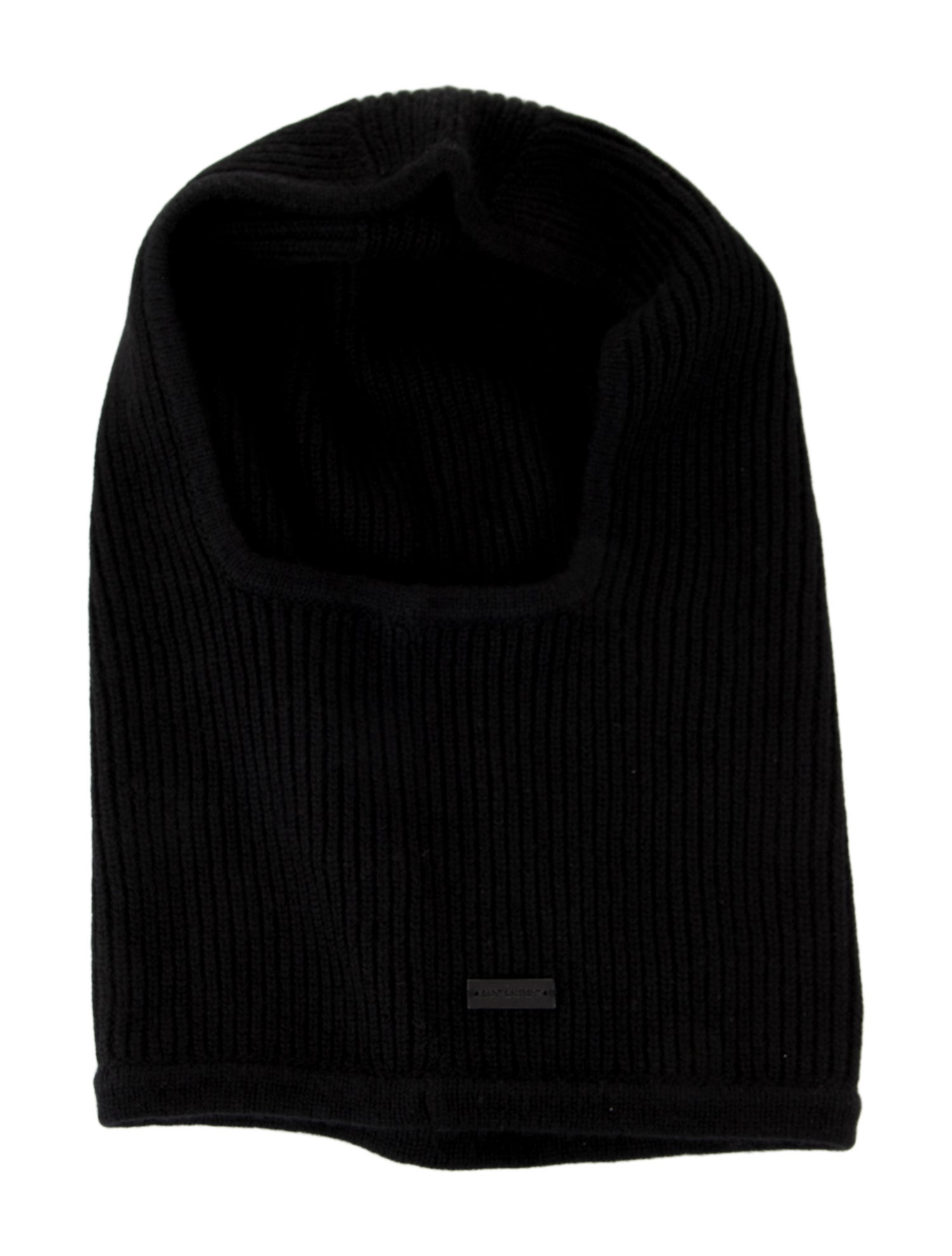 Saint Laurent cashmere ribbed balaclava hood