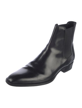 Saint Laurent Leather Chelsea Boots