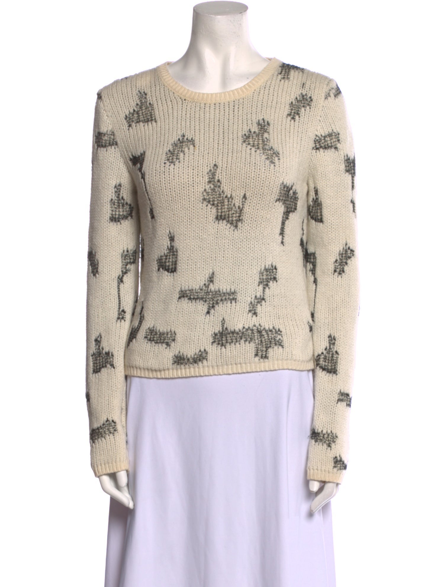 Saint Laurent Cashmere Printed Sweater