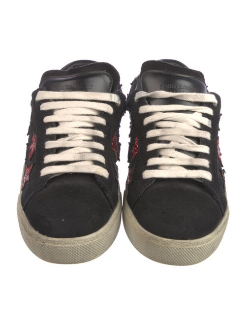 Saint Laurent Suede Printed Sneakers