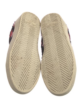 Saint Laurent Suede Printed Sneakers