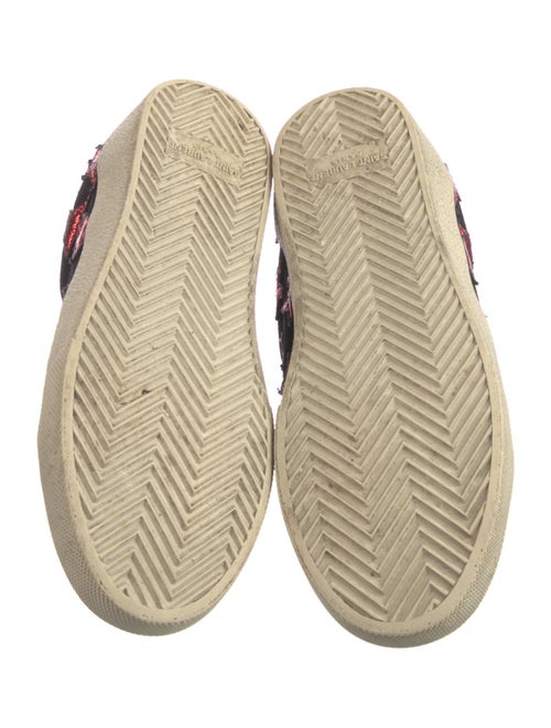 Saint Laurent Suede Printed Sneakers