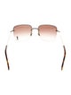 Saint Laurent Square Gradient Sunglasses