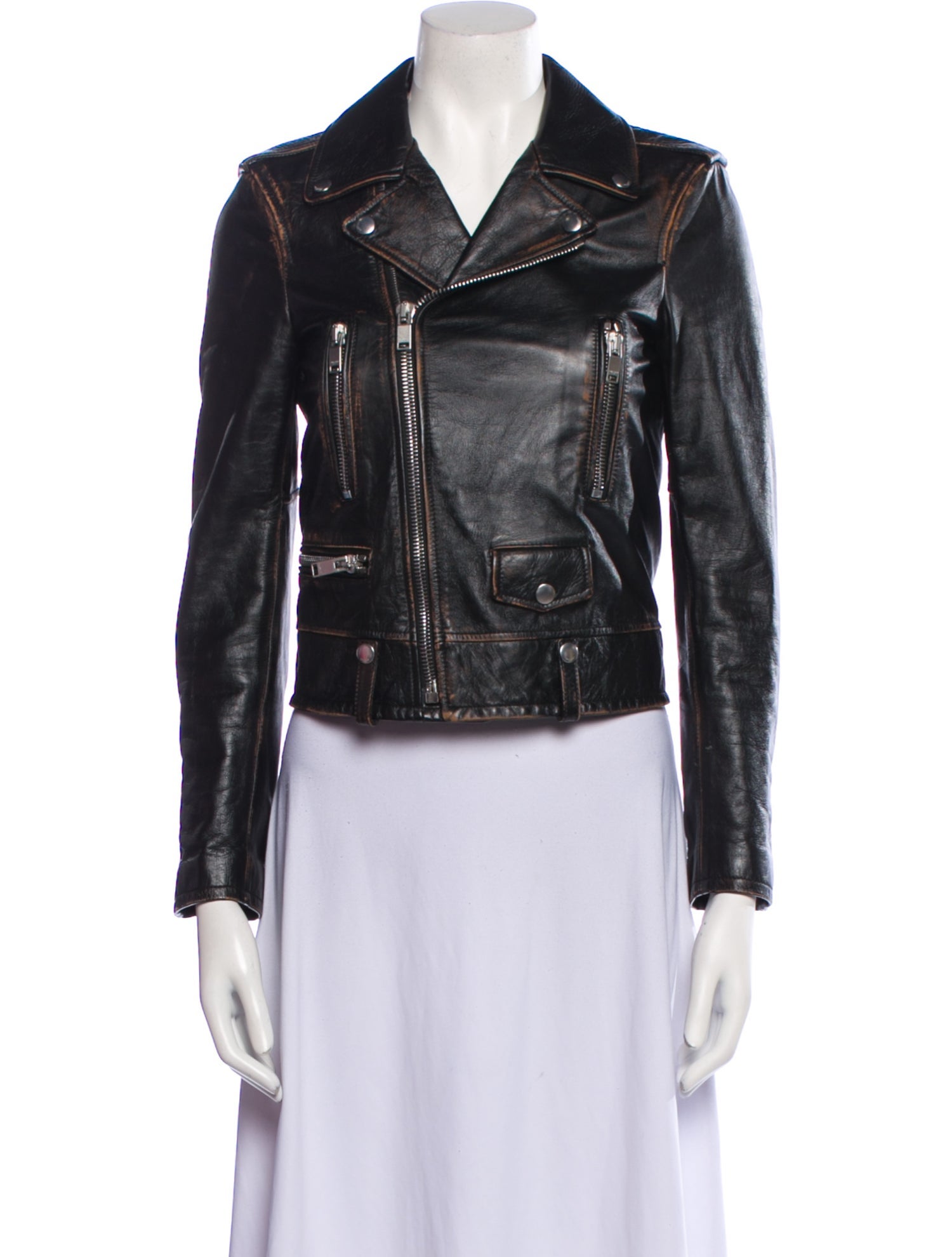 Saint Laurent Leather Biker Jacket