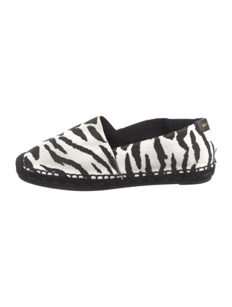 Saint Laurent Canvas Animal Print Loafers