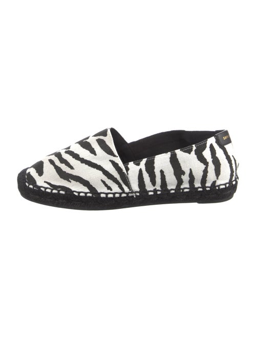 Saint Laurent Canvas Animal Print Loafers