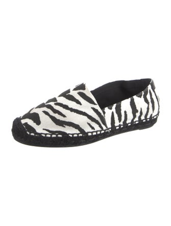 Saint Laurent Canvas Animal Print Loafers
