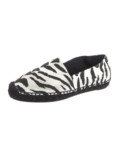 Saint Laurent Canvas Animal Print Loafers