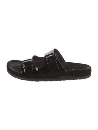 Saint Laurent Patent Leather Slides