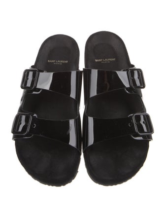 Saint Laurent Patent Leather Slides
