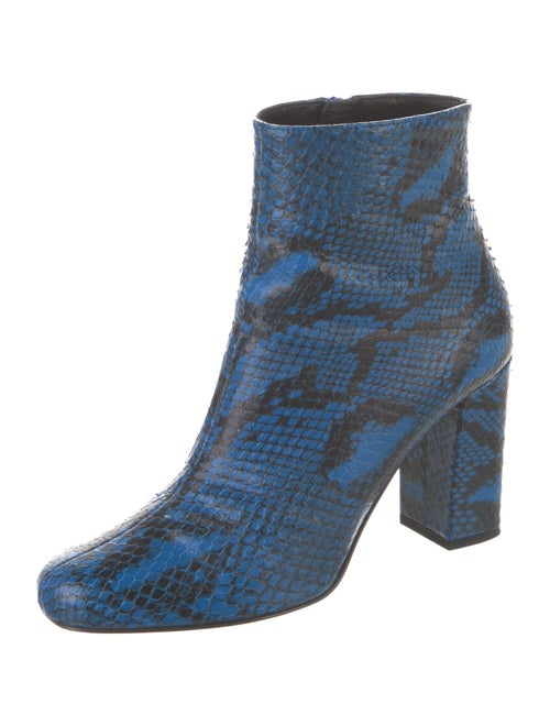 Saint Laurent Snakeskin Printed Boots