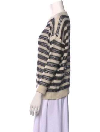 Saint Laurent Mohair Striped Sweater