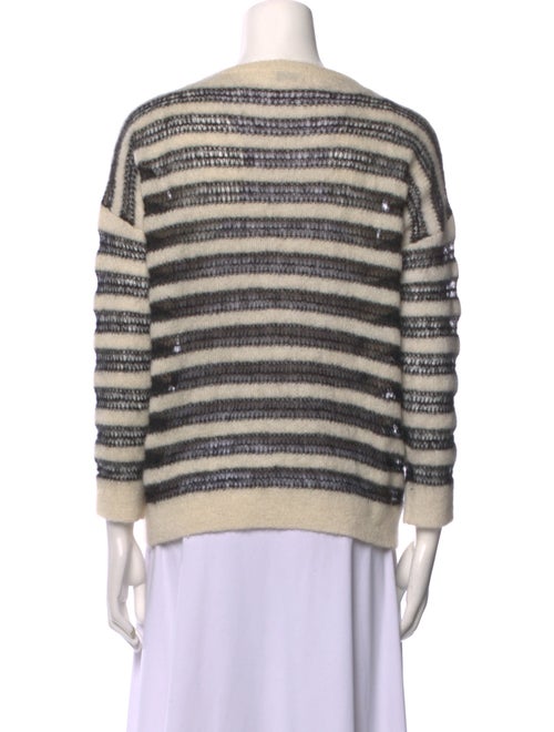 Saint Laurent Mohair Striped Sweater