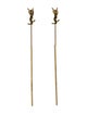 Saint Laurent Cassandre Threader Drop Earrings
