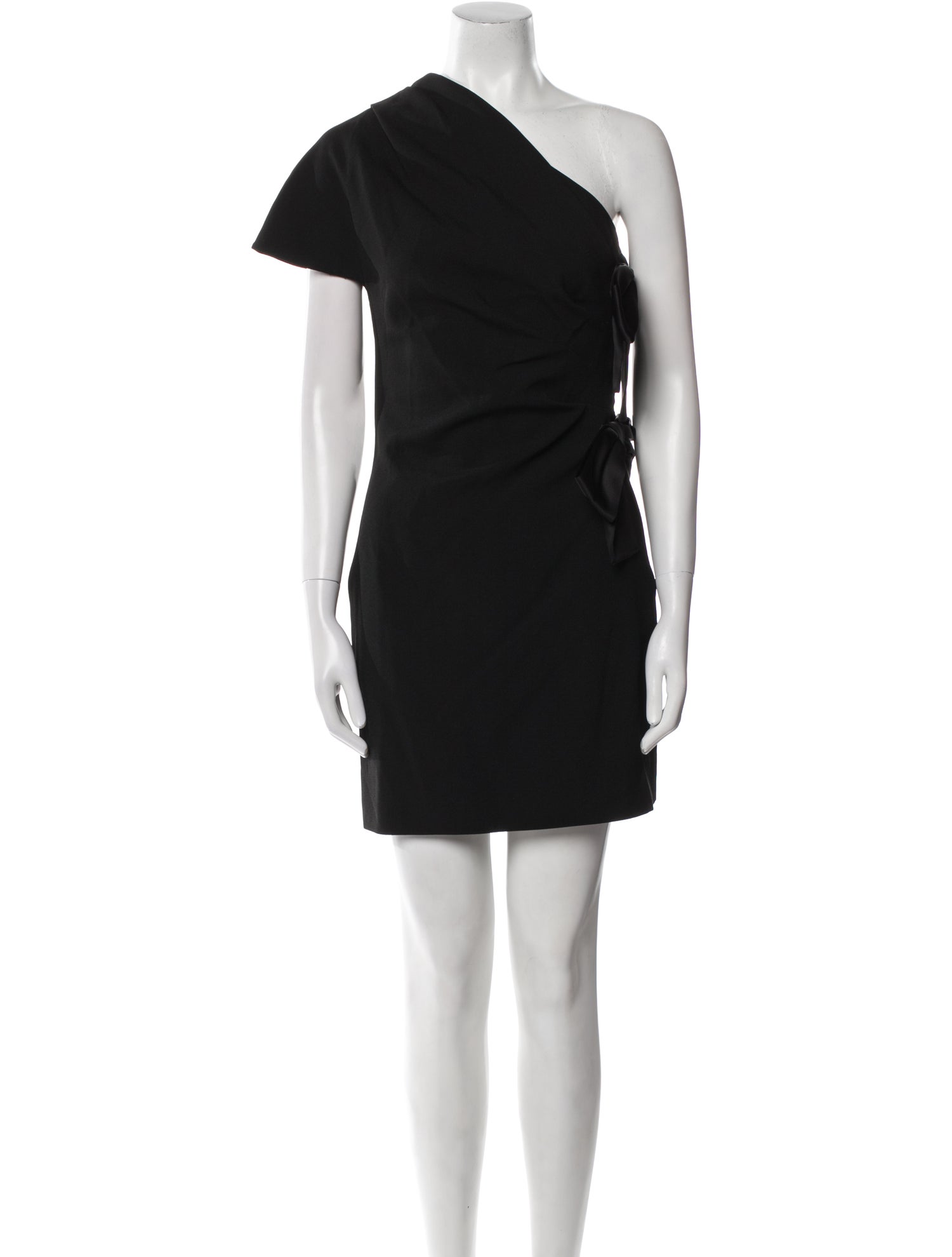 Saint Laurent One-Shoulder Mini Dress