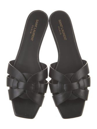 Saint Laurent Leather Slides