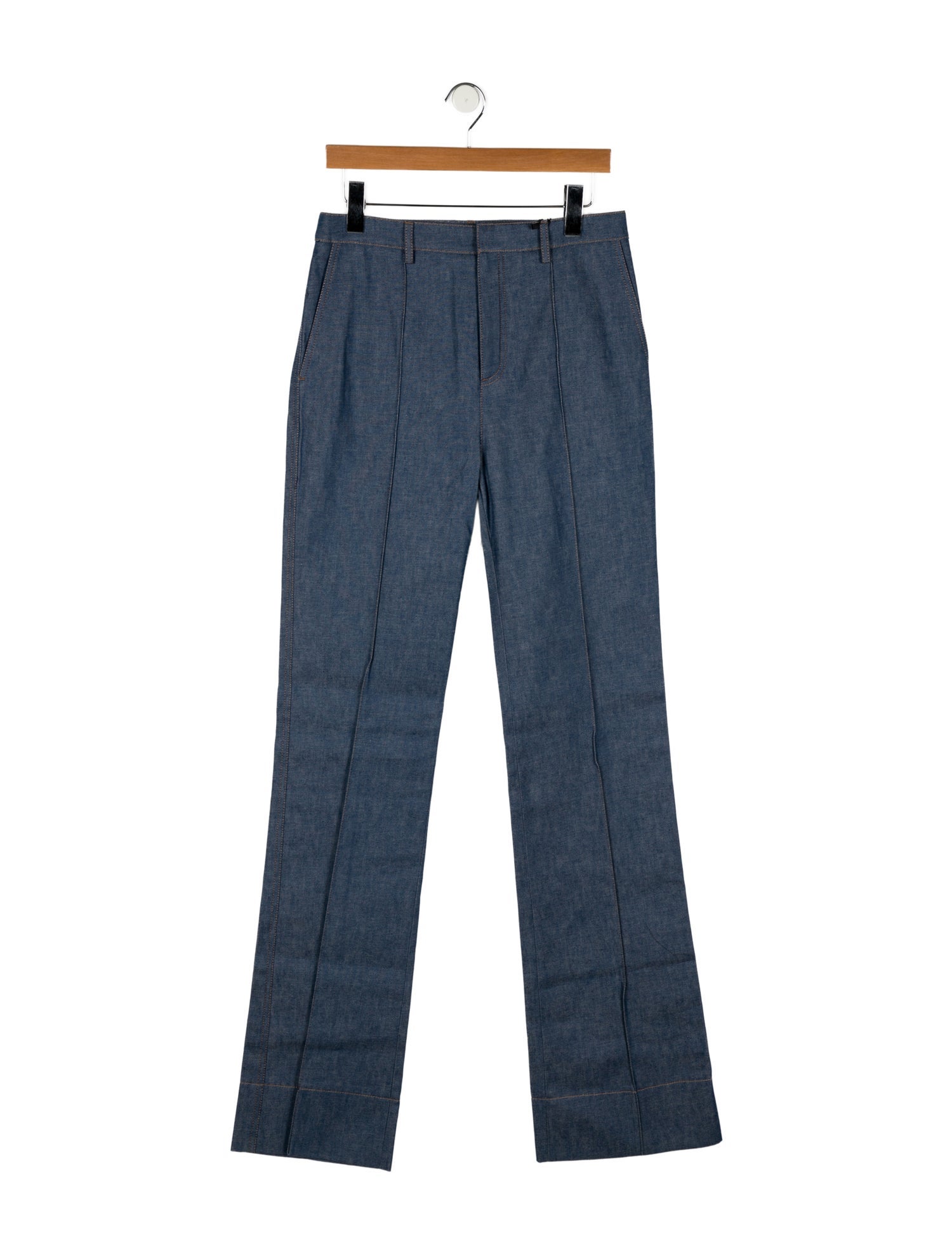 Saint Laurent High-Rise Wide Leg Jeans w/ Tags
