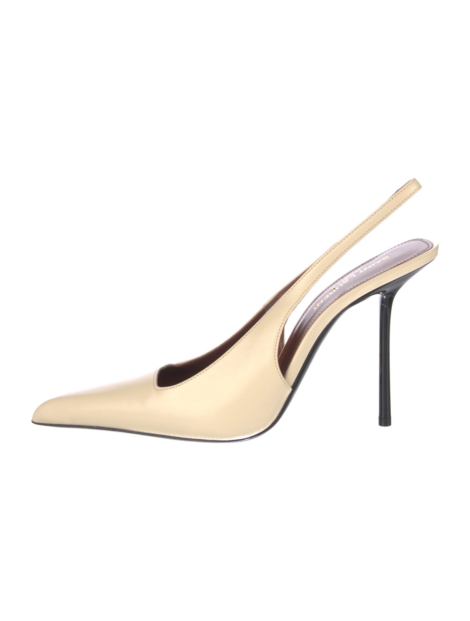 Saint Laurent Leather Slingback Pumps