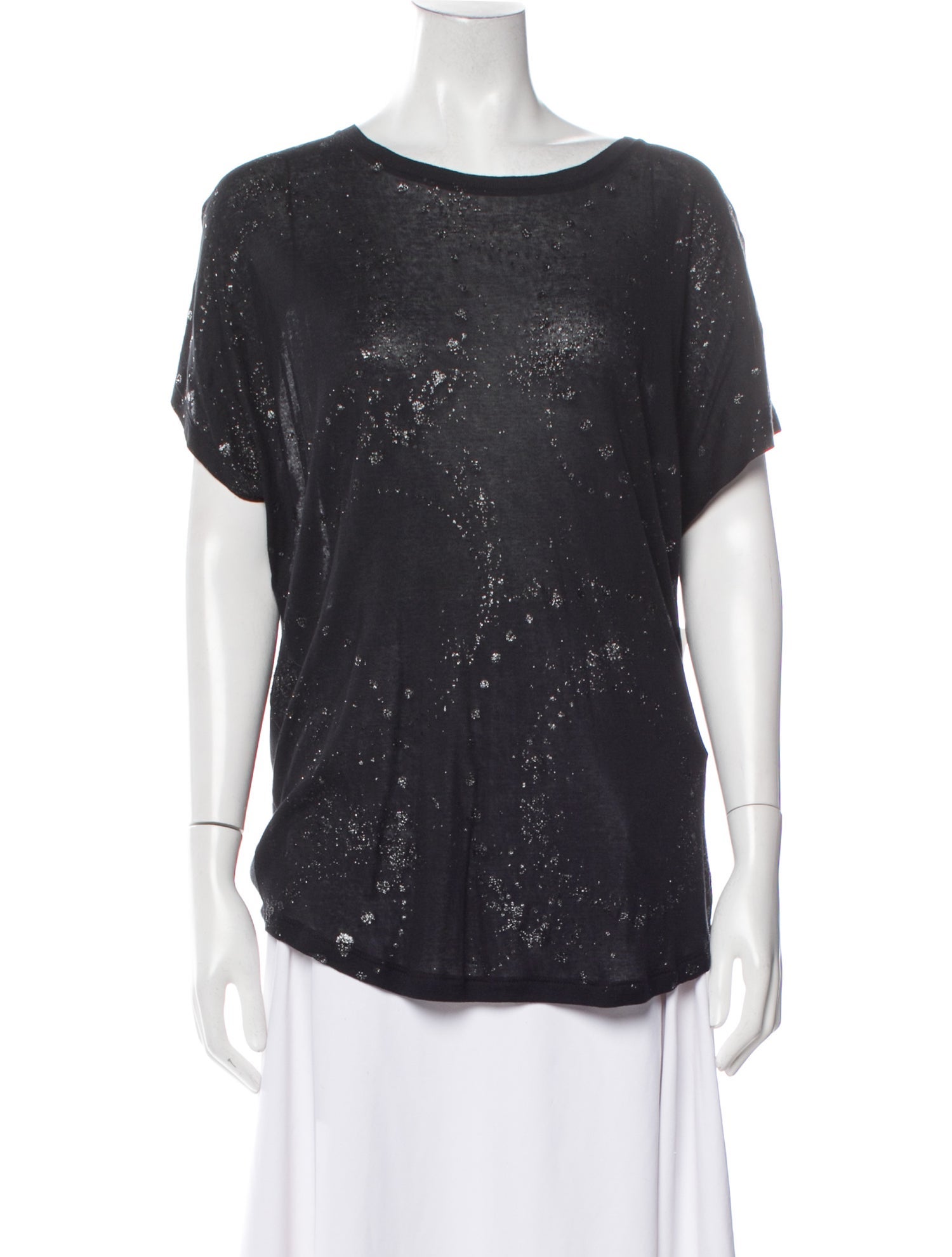 Saint Laurent 2019 Glitter Accent T-Shirt w/ Tags