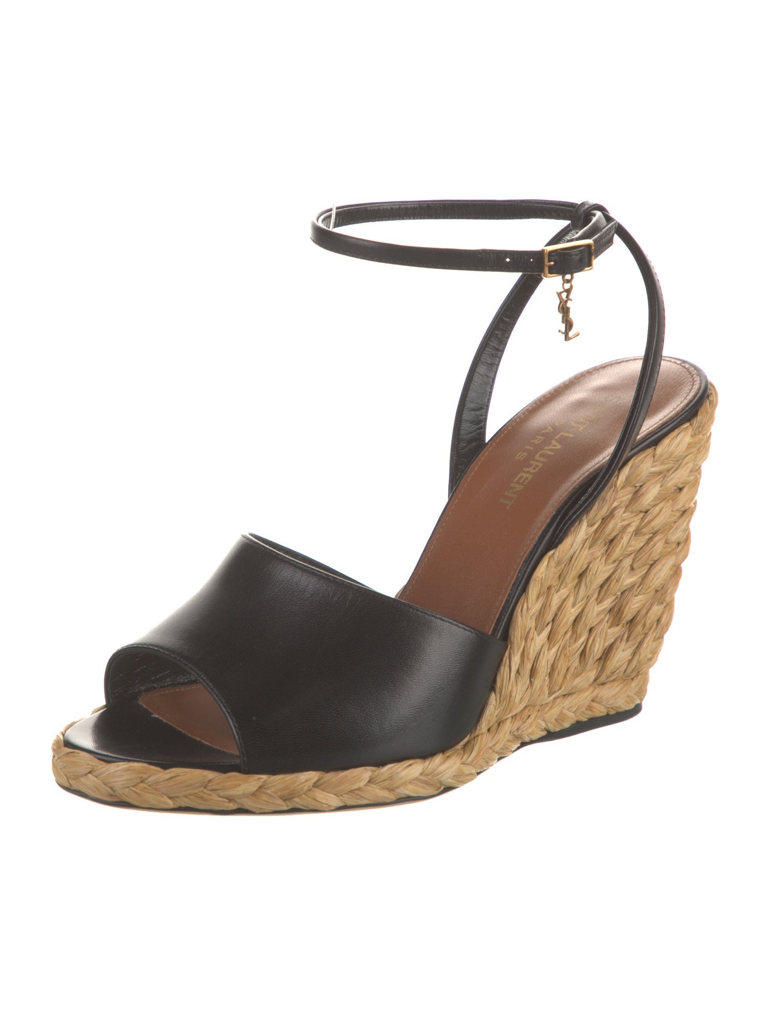 Saint Laurent Leather Printed Espadrilles