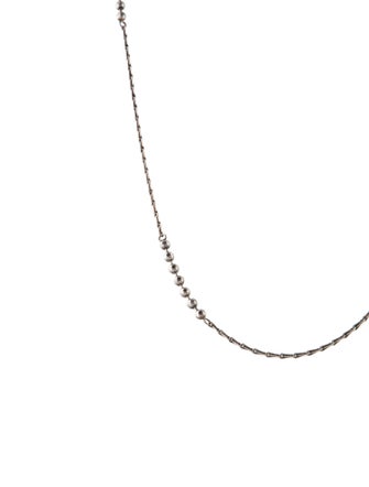 Saint Laurent Ball & Wheat Chain Necklace