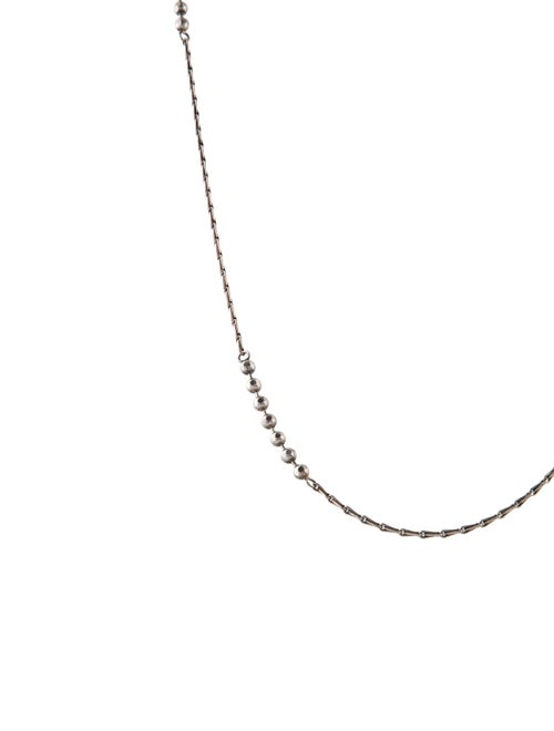 Saint Laurent Ball & Wheat Chain Necklace