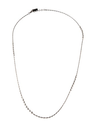 Saint Laurent Ball & Wheat Chain Necklace