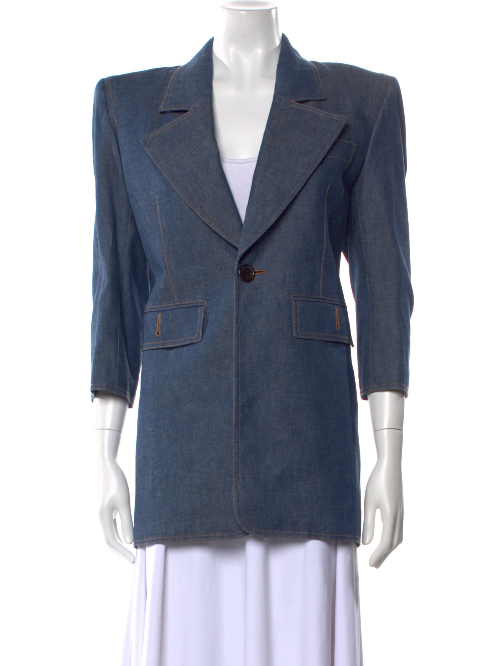 Saint Laurent V-Neck Mini Dress w/ Tags