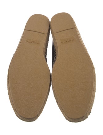 Saint Laurent Canvas Embroidered Accent Espadrilles
