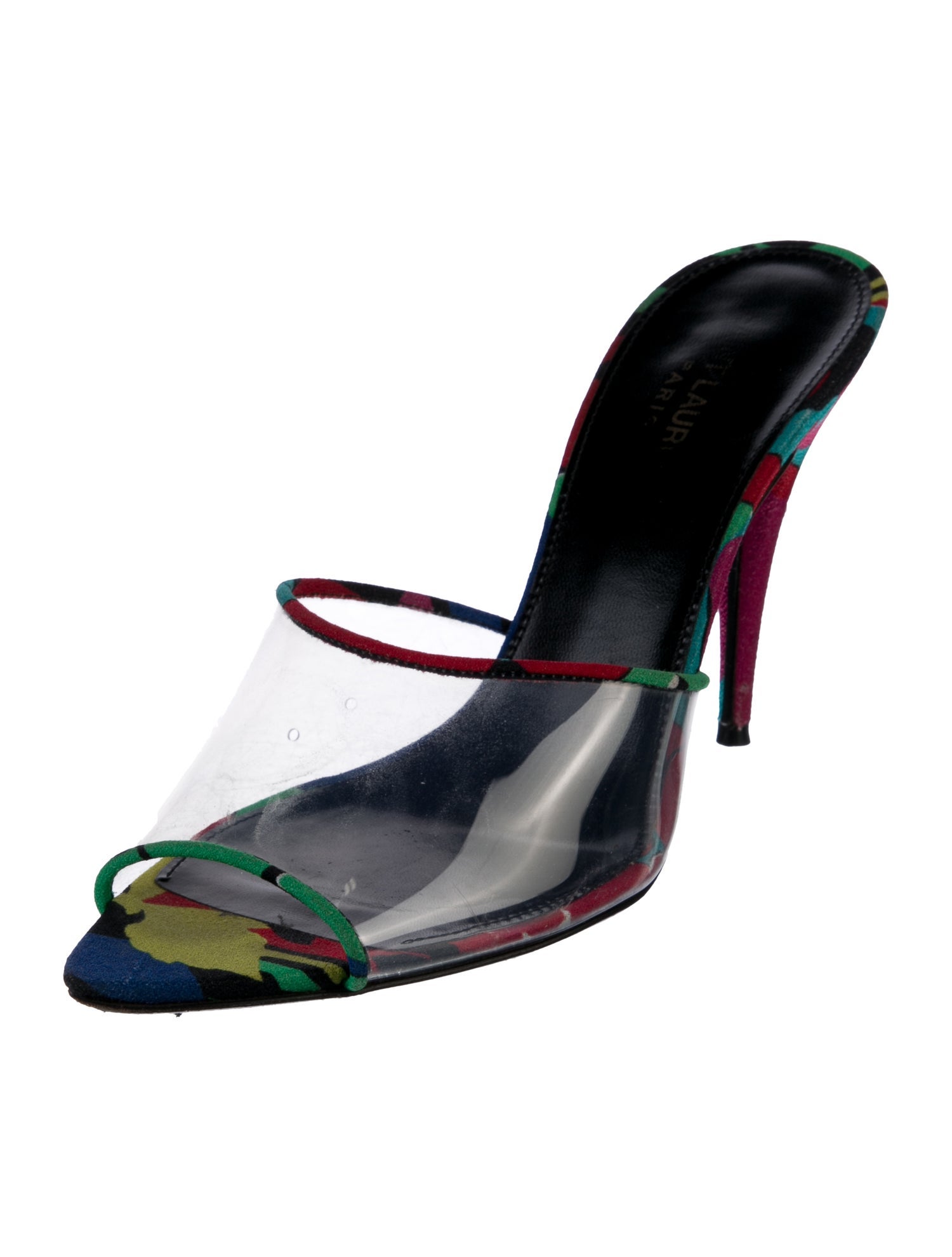 Saint Laurent PVC Printed Slides