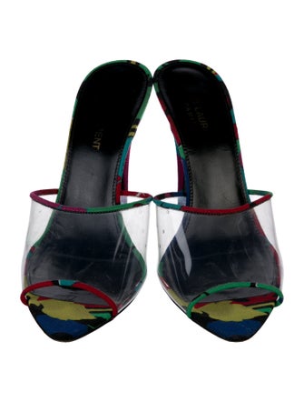Saint Laurent PVC Printed Slides