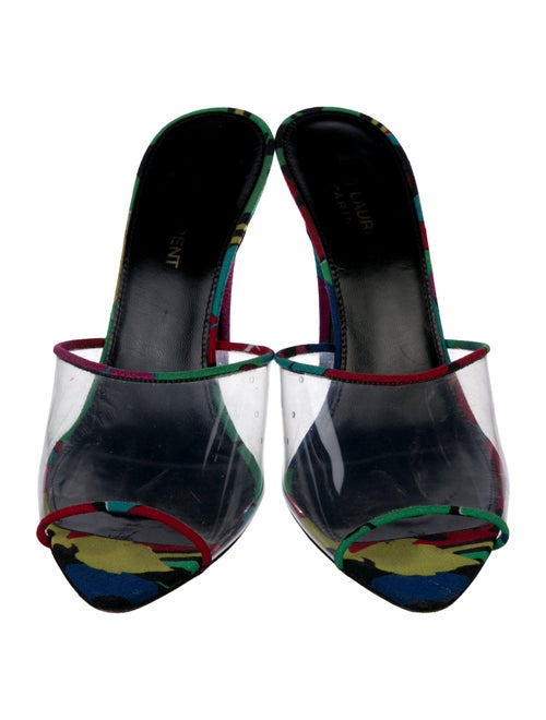 Saint Laurent PVC Printed Slides