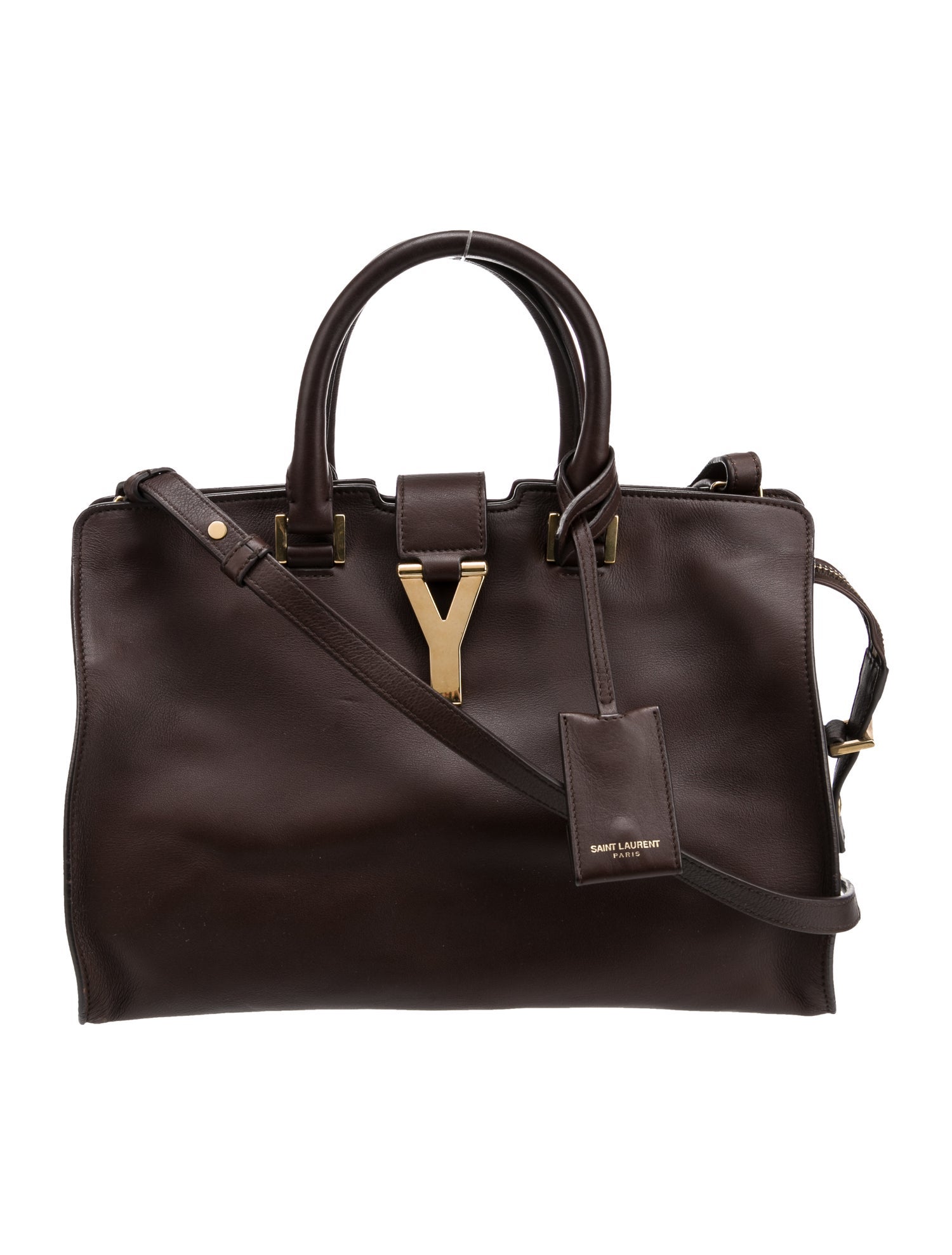 Saint Laurent Leather Y Cabas Small