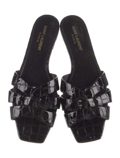Saint Laurent Patent Leather Slides