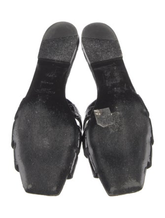 Saint Laurent Patent Leather Slides