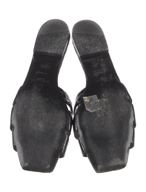 Saint Laurent Patent Leather Slides