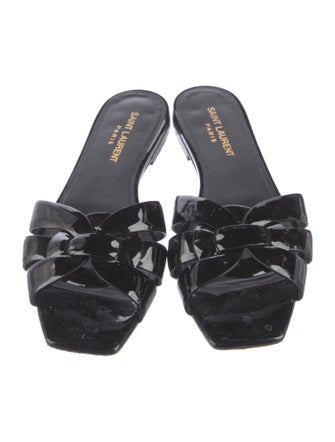 Saint Laurent Patent Leather Slides