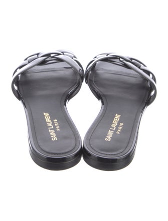 Saint Laurent Patent Leather Slides