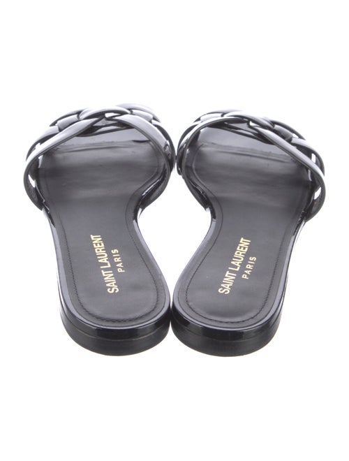 Saint Laurent Patent Leather Slides