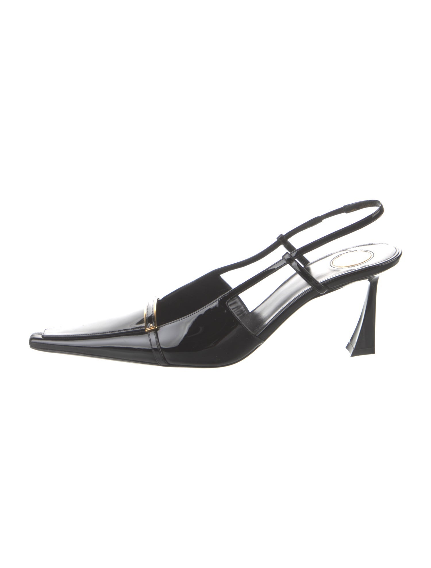 Saint Laurent Patent Leather Slingback Pumps