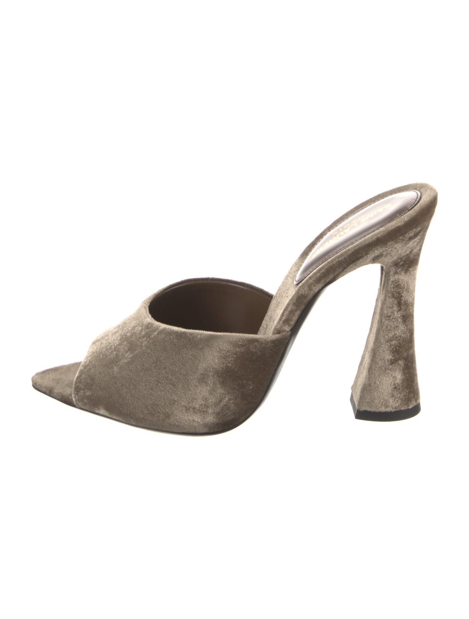 Saint Laurent Velvet Slides