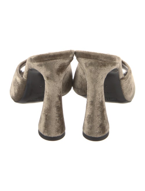 Saint Laurent Velvet Slides