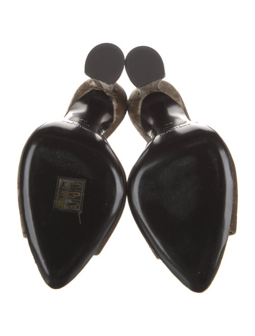 Saint Laurent Velvet Slides