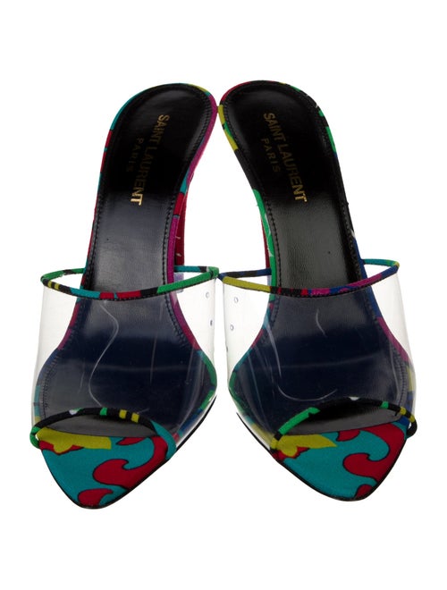 Saint Laurent PVC Printed Slides